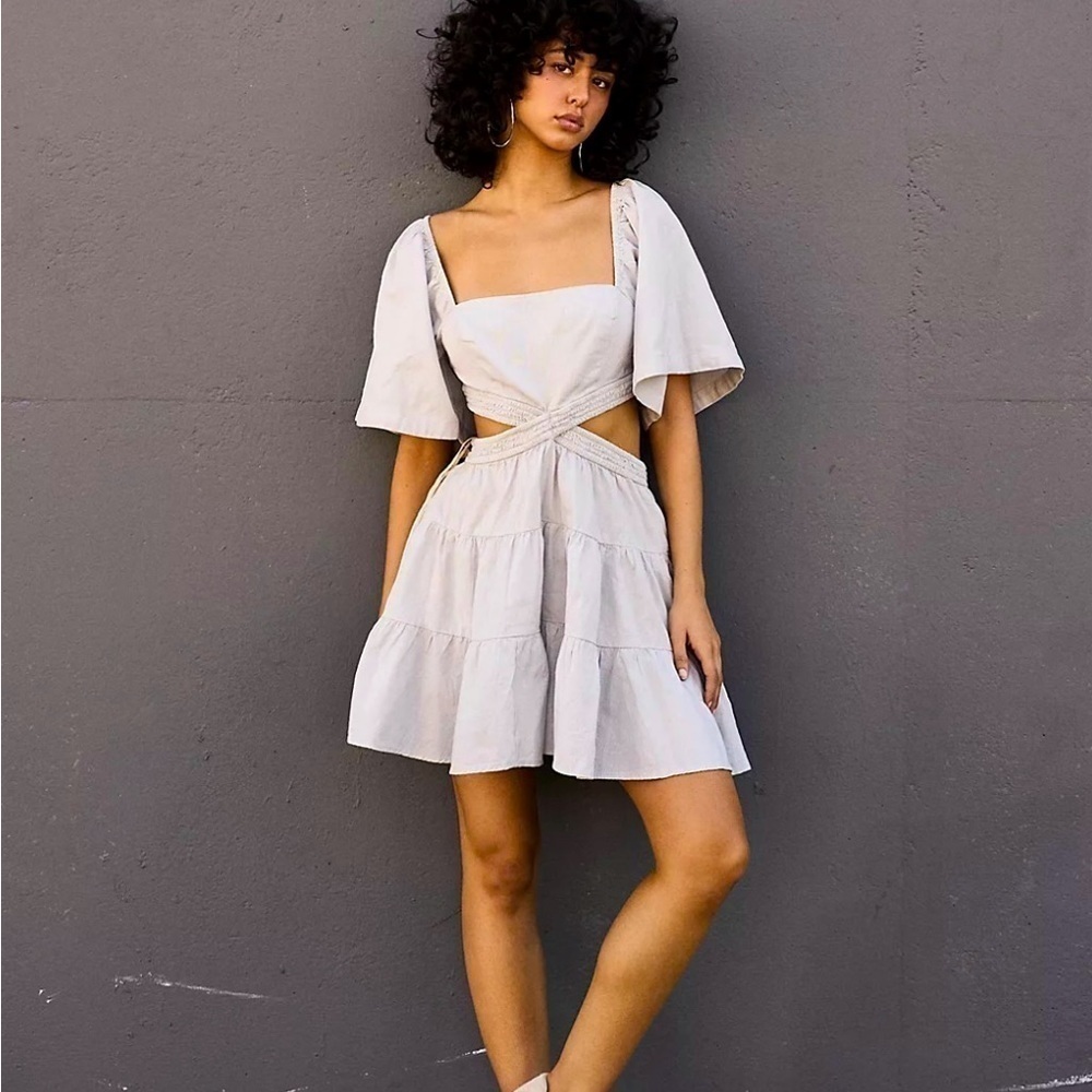 Free People Cross of Sunlight Mini Dress, Size Small (v)